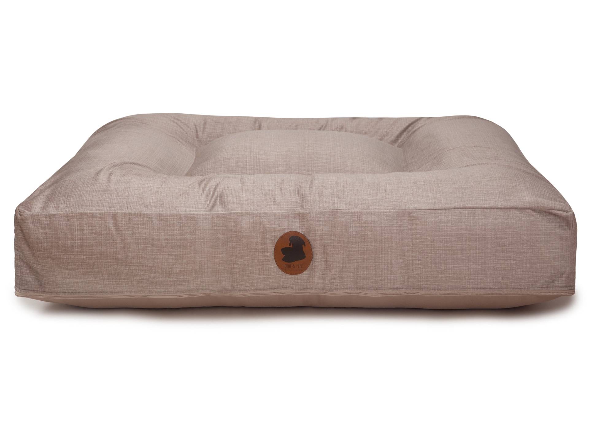 Wechselbezug Pets Friendly 2.0 Taupe / Eckig / S (80x60cm) von EMMY&PEPE