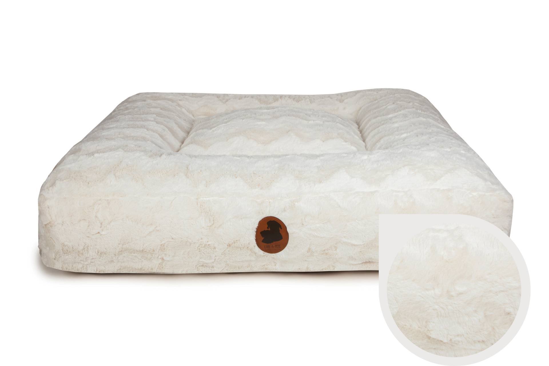 Wechselbezug Wild Wave Creme / Eckig / S (80x60cm) von EMMY&PEPE