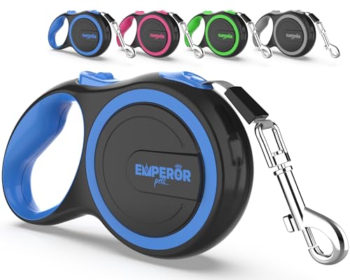 Emperor Pets 8m Einziehbare Hundeleine - Bis zu 50kg, Starke Hundeleine Einziehbar mit Anti-Rutsch-Griff; Einhandbremse, Pause & Verriegelung; Ausziehbare Hundeleine, Hundeleinen für Große Hunde -BL26 Emperor Pets 8m Einziehbare Hundeleine - Bis zu 50kg, Starke Hundeleine Einziehbar mit Anti-Rutsch-Griff; Einhandbremse, Pause & Verriegelung; Ausziehbare Hundeleine, Hundeleinen für Große Hunde -BL26 von EMPEROR PETS