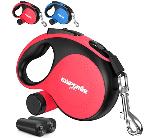 Emperor Pets Ausziehbare Hundeleine für große Hunde, bis zu 50 kg, Hundeleine für mittelgroße Hunde, 4,8 m, Aura RD16 Emperor Pets Ausziehbare Hundeleine für große Hunde, bis zu 50 kg, Hundeleine für mittelgroße Hunde, 4,8 m, Aura RD16 von EMPEROR PETS