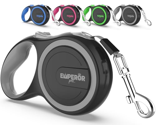 Emperor Pets GY26 einziehbare Hundeleine, für große Hunde, bis zu 50 kg, robuste Hundeleine, einziehbar, 7,9 m Emperor Pets GY26 einziehbare Hundeleine, für große Hunde, bis zu 50 kg, robuste Hundeleine, einziehbar, 7,9 m von EMPEROR PETS