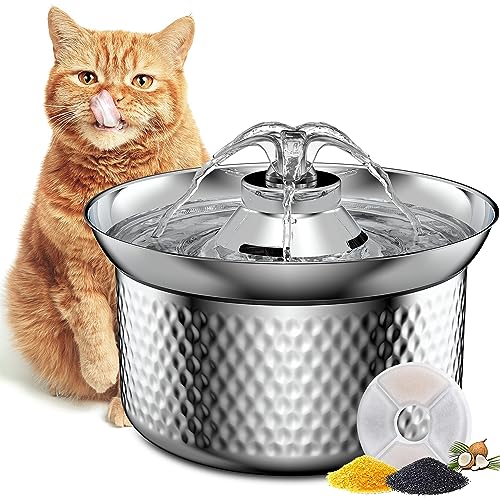 Emperor Pets Katzen-Wasserbrunnen aus Edelstahl – 3,2 l Ultra-leise, automatische Hunde-Wasserbrunnen für Katzen | Premium-Wasserbrunnen für Haustiere, spülmaschinenfest, ideal für mehrere Haustiere Emperor Pets Katzen-Wasserbrunnen aus Edelstahl – 3,2 l Ultra-leise, automatische Hunde-Wasserbrunnen für Katzen | Premium-Wasserbrunnen für Haustiere, spülmaschinenfest, ideal für mehrere Haustiere von EMPEROR PETS