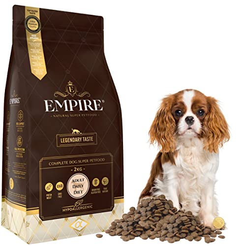 Empire Erwachsene Hunde Trockenfutter - 2kg - Neue Hundefutter Trocken Getreidefrei - Kleine Rassen - Wild und Lamm - Hypoallergen - Glutenfrei Empire Erwachsene Hunde Trockenfutter - 2kg - Neue Hundefutter Trocken Getreidefrei - Kleine Rassen - Wild und Lamm - Hypoallergen - Glutenfrei von EMPIRE GENUINE PETFOOD STORY