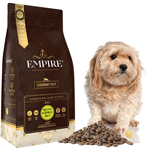 Empire Special Hundefutter Trocken - 2kg - Senior - Kastrierte Hunde - Getreidefrei - Alle Rassen - Wild und Lamm - Hypoallergen - Glutenfrei von EMPIRE GENUINE PETFOOD STORY