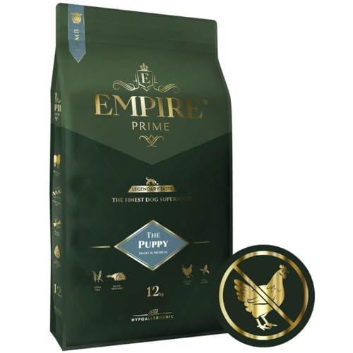 Empire Prime - Monoprotein-HundeFutter 2kg für Welpen und Junghunde Kleiner und mittlerer Rassen - frische Lamm - hypoallergen - ohne Huhn - Glutenfrei - Natürlich von EMPIRE GENUINE PETFOOD STORY