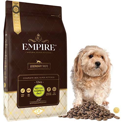 Empire Special Hundefutter Trocken - 12kg - Senior - Kastrierte Hunde - Getreidefrei - Alle Rassen - Wild und Lamm - Hypoallergen - Glutenfrei von EMPIRE GENUINE PETFOOD STORY