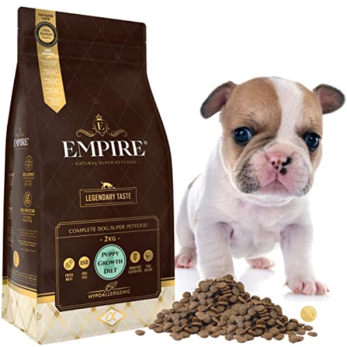 Empire Welpen Trockenfutter - 2kg - Hundefutter Trocken Getreidefrei - Kleine Rassen - Wild, Geflugel, Lamm - Hypoallergen - Glutenfrei - Natürlich Empire Welpen Trockenfutter - 2kg - Hundefutter Trocken Getreidefrei - Kleine Rassen - Wild, Geflugel, Lamm - Hypoallergen - Glutenfrei - Natürlich von EMPIRE GENUINE PETFOOD STORY