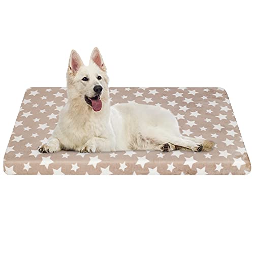 EMPSIGN Hundebett, Hundekissen passend für Käfige, Hundematte mit Abnehmbarem und waschbarem Bezug für große Hunde, Hundebett Wasserdicht XXL 122x76cm, 6.6cm Höhe, Beige EMPSIGN Hundebett, Hundekissen passend für Käfige, Hundematte mit Abnehmbarem und waschbarem Bezug für große Hunde, Hundebett Wasserdicht XXL 122x76cm, 6.6cm Höhe, Beige von EMPSIGN