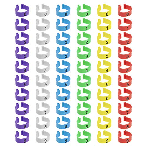 EMSea 60 Stück Geflügel Fußringe Papagei Beinbänder Tauben Identifikation Öffnungsring 20mm Nummerierter Clip EMSea 60 Stück Geflügel Fußringe Papagei Beinbänder Tauben Identifikation Öffnungsring 20mm Nummerierter Clip von EMSea
