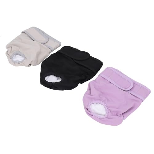 EMUKOEP 3 Stück Physiologische Hosen Hunde, Atmungsaktive Hygienehosen Hündinnen, Verstellbare Windeln Hündinnen, Waschbar, Wiederverwendbar, Menstruationsunterwäsche Hunde EMUKOEP 3 Stück Physiologische Hosen Hunde, Atmungsaktive Hygienehosen Hündinnen, Verstellbare Windeln Hündinnen, Waschbar, Wiederverwendbar, Menstruationsunterwäsche Hunde von EMUKOEP