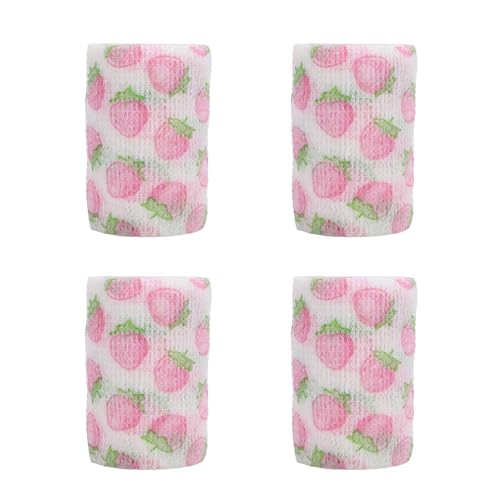 EMUKOEP 4 Stück Tierarzt-Wickelbandage, 7,6 cm Breit, Selbstklebendes, Elastisches, Umweltfreundliches Veterinär-Klebeband für Tiere EMUKOEP 4 Stück Tierarzt-Wickelbandage, 7,6 cm Breit, Selbstklebendes, Elastisches, Umweltfreundliches Veterinär-Klebeband für Tiere von EMUKOEP
