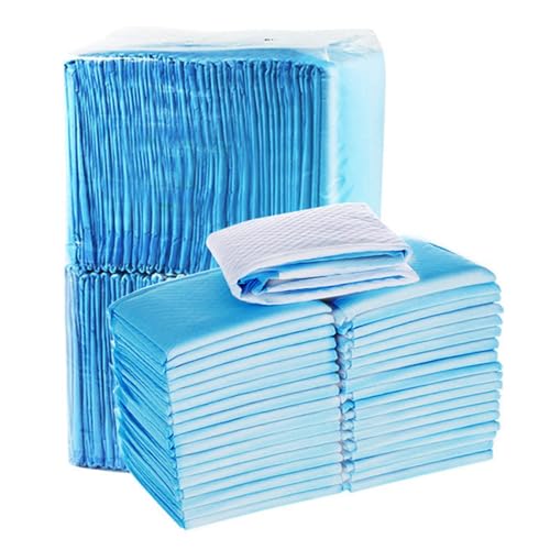 EMUKOEP 50pcs Hundekatze Wechselkissen Leckage Beweis Atmungsaktives Pee -Pad Verdickte Weiche Trainingspads für Welpenkätzchen (M 50pcs 45x60cm / 17,7x23.6in) von EMUKOEP