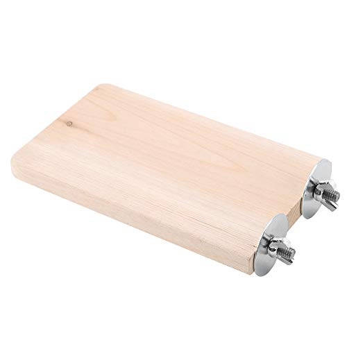 EMUKOEP HamstSmall Holzständer für Haustiere, Plattformspielzeug, Reer Käfigzubehör, Chinchilla, 15 X 9 X 3 cm, Holzständer für Kleine Haustiere, Plattformspielzeug, Rechteckiges von EMUKOEP