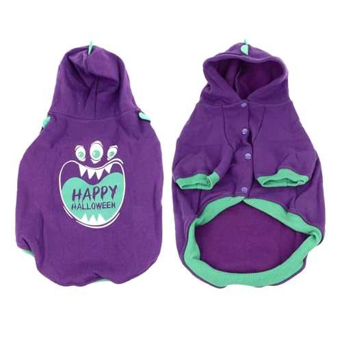 EMUKOEP Hunde-Halloween-Kostüm, Halloween-Hunde-Kapuzenpullover, 2 Beine, Einzigartiger Kleiner Monster-Druck, Verstellbar, Bequem, Welpenkleidung, Kostüm für Hund, Katze, 2XL EMUKOEP Hunde-Halloween-Kostüm, Halloween-Hunde-Kapuzenpullover, 2 Beine, Einzigartiger Kleiner Monster-Druck, Verstellbar, Bequem, Welpenkleidung, Kostüm für Hund, Katze, 2XL von EMUKOEP