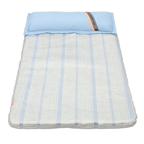 EMUKOEP Kühlung Sommer Haustiermatte Hundematte mit Kissen Weich Abnehmbar Schlafbarer Haustierhundpaplerbett 67 X 47 cm / 26,4 X 18,5 Zoll (0,7in M) von EMUKOEP