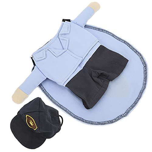 EMUKOEP Haustier-Postboten-Kostüm, Weiche, Lustige Kostüme, Haustier-Anzug mit Mütze Kleine Hunde und Katzen (XL) von EMUKOEP