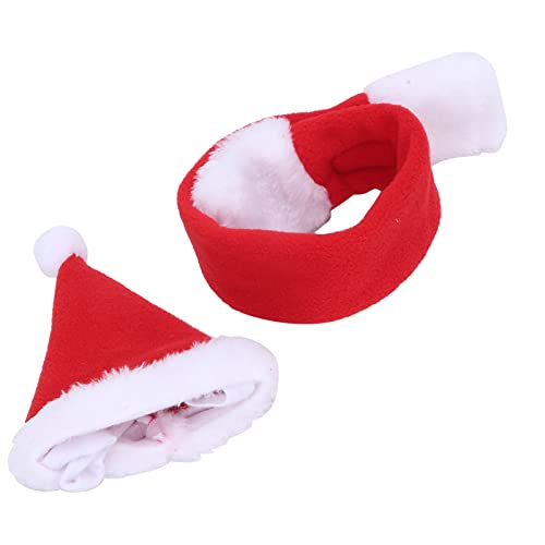 EMUKOEP Haustier Weihnachts Kostüm Weiches Lustiges Verstellbares Haustier Weihnachts Mütze Outfit Katzen und Welpen von EMUKOEP