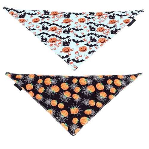 Hunde-Halloween-Bandana, Weich, Bequem, Verstellbar, Tragbar, Haustier-Lätzchen, Schal für Party, Hochzeit, Reisen Hunde-Halloween-Bandana, Weich, Bequem, Verstellbar, Tragbar, Haustier-Lätzchen, Schal für Party, Hochzeit, Reisen von EMUKOEP