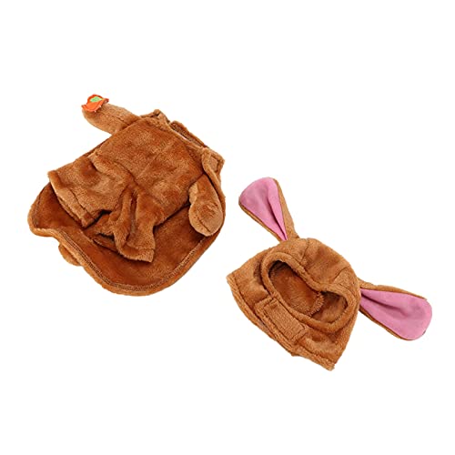EMUKOEP Hunde-Kapuzenpullover-Kostüm, Niedlich, Lustig, und Winter, Warme Haustierkleidung Kleine und Mittelgroße Hunde (L) von EMUKOEP