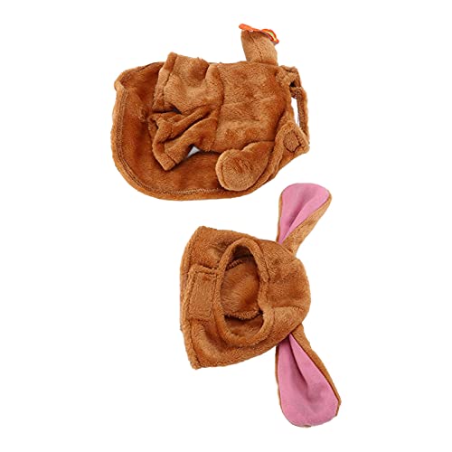 EMUKOEP Hunde-Kapuzenpullover-Kostüm, Niedlich, Lustig, und Winter, Warme Haustierkleidung Kleine und Mittelgroße Hunde (M) von EMUKOEP