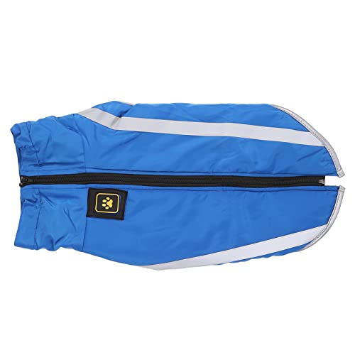 EMUKOEP Hundejacke, Polyester, Reflektierend, und Winter, Warm, Bequem, Warme Haustierkleidung Große Hunde (Blau) von EMUKOEP