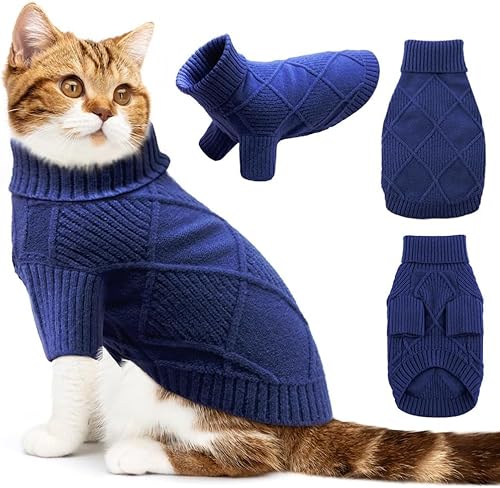 EMUST Hundepullover für große Hunde, elastischer großer Hundepullover mit Ärmeln, weicher Hunde-Rollkragenpullover für Herbst & Winter, Marineblau XL EMUST Hundepullover für große Hunde, elastischer großer Hundepullover mit Ärmeln, weicher Hunde-Rollkragenpullover für Herbst & Winter, Marineblau XL von EMUST