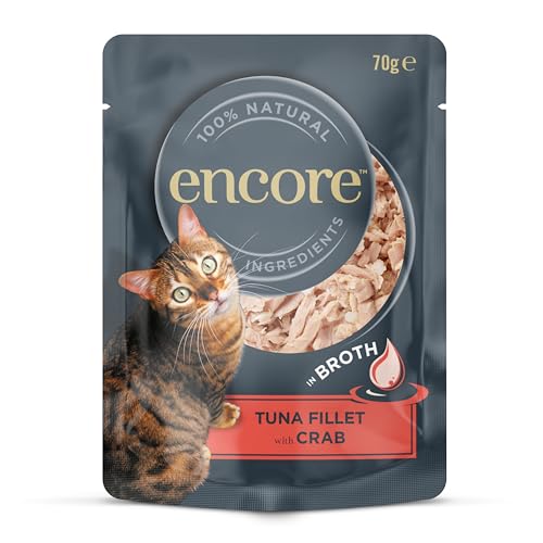 Encore 100% Natürliche Hühnerbrust-Katzensnacks, Gefriergetrocknet, Getreidefreie Gesunde Katzenleckerlis für Belohnungen & Training - Packung mit 12 x 10 g Beuteln von ENCORE