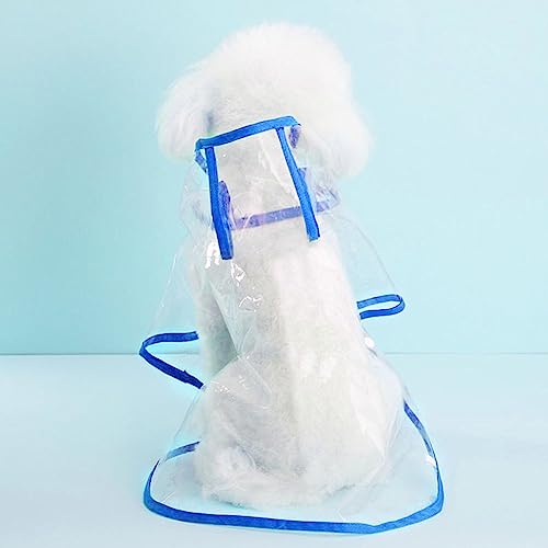 ENDBAG Hunderegenmantel, wasserdichter Hundemantel mit Kapuze, winddichter, schneefester transparenter Regenmantel für Hunde, Regenmantel für kleine Hunde(Color:2,Size:2XL) von ENDBAG
