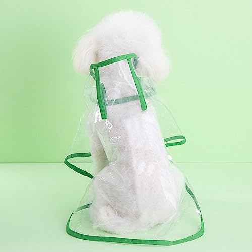 ENDBAG Hunderegenmantel, wasserdichter Hundemantel mit Kapuze, winddichter, schneefester transparenter Regenmantel für Hunde, Regenmantel für kleine Hunde(Color:3,Size:5XL) von ENDBAG