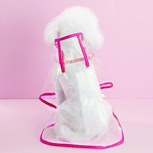 ENDBAG Hunderegenmantel, wasserdichter Hundemantel mit Kapuze, winddichter, schneefester transparenter Regenmantel für Hunde, Regenmantel für kleine Hunde(Color:5,Size:3XL) von ENDBAG