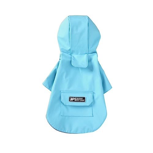 ENDBAG Hunderegenmantel, wasserdichter Mantel mit Kapuze, Kragen, Riemenloch, reflektierender Streifen, Aufbewahrungstasche(Color:2,Size:L) von ENDBAG