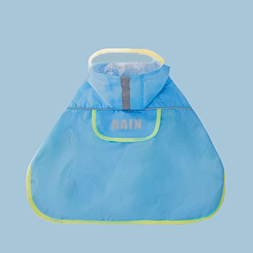 ENDBAG hundejacke Hunde-Regenmantel, wasserdichter Mantel, Haustier-Hunde-Regenmantel, Kapuzenkragen, Riemenloch, reflektierender Streifen, atmungsaktiver Regenmantel, Blau(Color:1,Size:XL) von ENDBAG