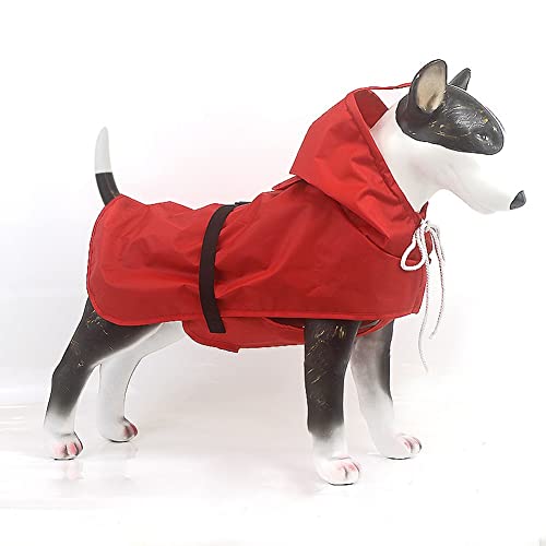 ENDBAG hundejacke Hunderegenmantel, wasserdicht, mit Kapuze, Leinenöffnung mit reflektierenden Einsätzen, um Ihren Hund trocken und sicher zu halten(Color:1,Size:S) von ENDBAG
