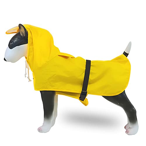 ENDBAG hundejacke Hunderegenmantel, wasserdicht, mit Kapuze, Leinenöffnung mit reflektierenden Einsätzen, um Ihren Hund trocken und sicher zu halten(Color:2,Size:XXL) von ENDBAG