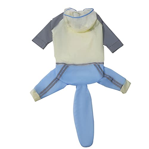 ENDBAG hundejacke Hunderegenmantel mit Kapuze, 100% wasserdicht, Ultraleicht, atmungsaktiv, Hunderegenmantel für mittelgroße bis große Hunde (5XL, Blau)(Color:4XL,Size:) von ENDBAG