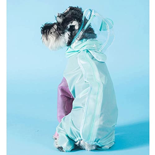 ENDBAG hundejacke Outdoor-Welpen-Haustier-Regenmantel mit Kapuze, wasserdichte Jacke, TPU, reflektierender Regenmantel, Hunde- und Katzenkleidung(Color:2,Size:XS) von ENDBAG