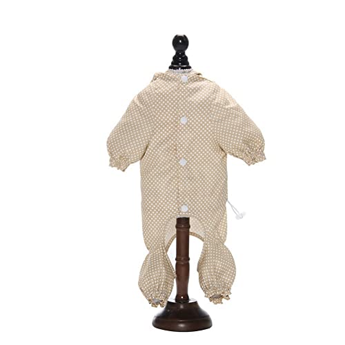 ENDBAG hundejacke Wasserdichter Hunderegenmantel, Hunderegenmantel mit Kapuze und Reflektor, zum Spielen, Reisen, geeignet für kleine/mittelgroße/große Hunde(Color:2,Size:L) von ENDBAG
