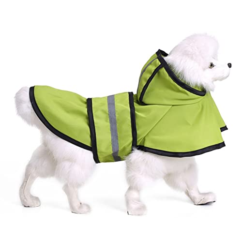 ENDBAG hundejacke Wasserdichter Regenmantel für Hunde, Outdoor-Regenmantel, Poncho, großer reflektierender Gürtel, wasserdichte Kapuze(Color:YY14,Size:XS) von ENDBAG