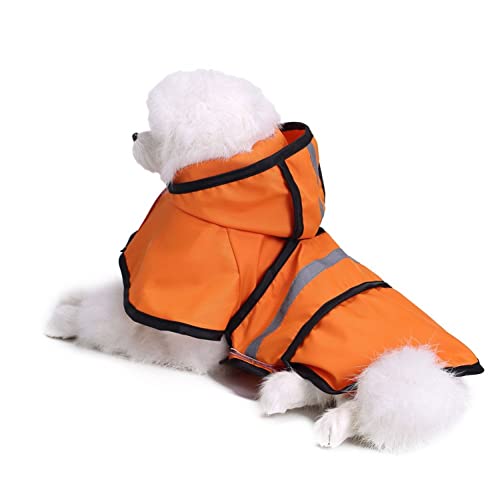 ENDBAG hundejacke Wasserdichter Regenmantel für Hunde, Outdoor-Regenmantel, Poncho, großer reflektierender Gürtel, wasserdichte Kapuze(Color:YY16,Size:L) von ENDBAG
