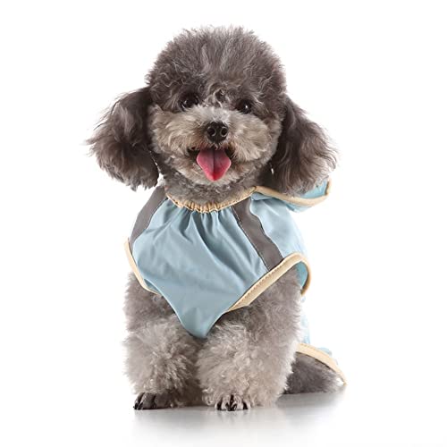 ENDBAG hundejacke Wasserdichter Regenmantel für Hunde, Outdoor-Regenmantel, Poncho, großer reflektierender Gürtel, wasserdichte Kapuze(Color:YY27,Size:3XL) von ENDBAG