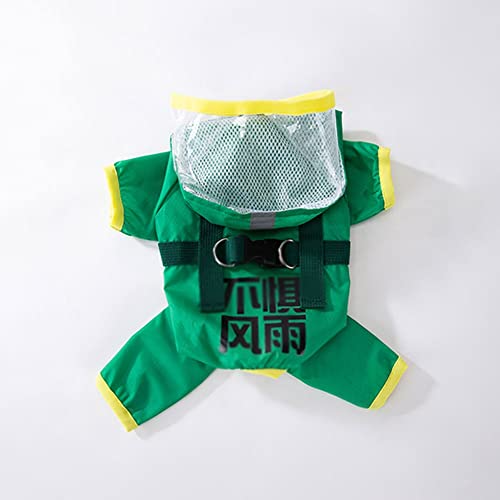 ENDBAG hundejacke Wasserdichter Regenmantel für kleine Hunde mit Beinen, Welpen-Regenmantel mit reflektierenden Streifenlöchern, leichte Beanspruchung für Hunde(Color:1,Size:L) von ENDBAG