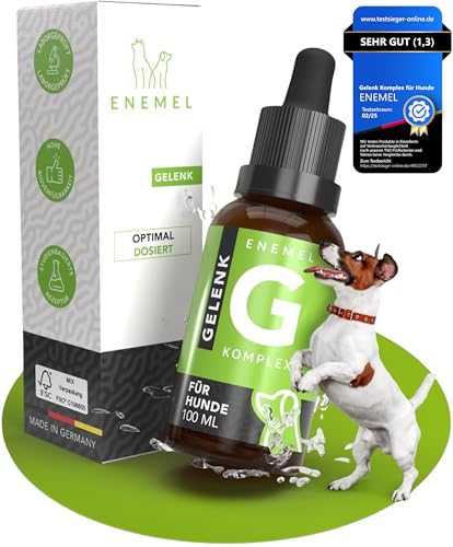 ENEMEL® Gelenk Komplex für Hunde [100ml] | mit Kollagen Hydrolysat | Innovation durch Tropfen | Gelenkkomplex Hund | Made in Germany von ENEMEL