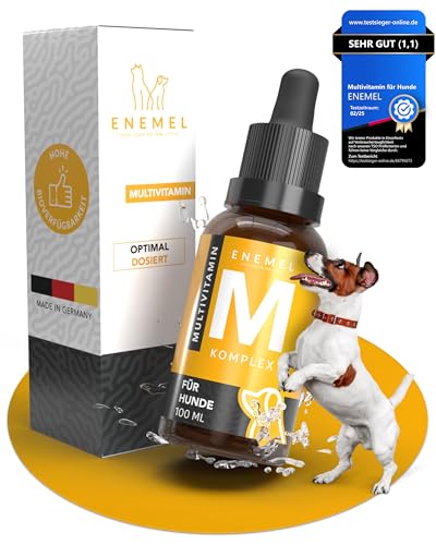 ENEMEL® Multi Vitamin Komplex für Hunde [100ml] | höhere Akzeptanz als Tabletten | Multivitamin Hund | Made in Germany von ENEMEL