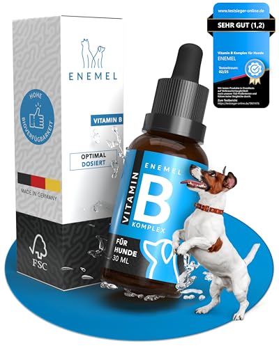 ENEMEL® Vitamin B Komplex für Hunde [30ml] | bessere Aufnahme als Tabletten | Vitamin B Hund | alle B-Vitamine enthalten | Made in Germany von ENEMEL
