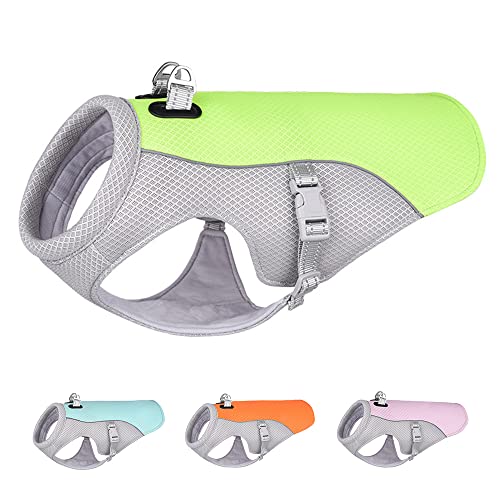 Hund Kühlweste,Mittelgroßen und großen Hunden Cooling Vest,Kühljacke,für Aktivitäten draußen, Wandern, Training,Hitzschlag bei Hunden vorbeugen-grün M Hund Kühlweste,Mittelgroßen und großen Hunden Cooling Vest,Kühljacke,für Aktivitäten draußen, Wandern, Training,Hitzschlag bei Hunden vorbeugen-grün M von ENGEL WEMANG