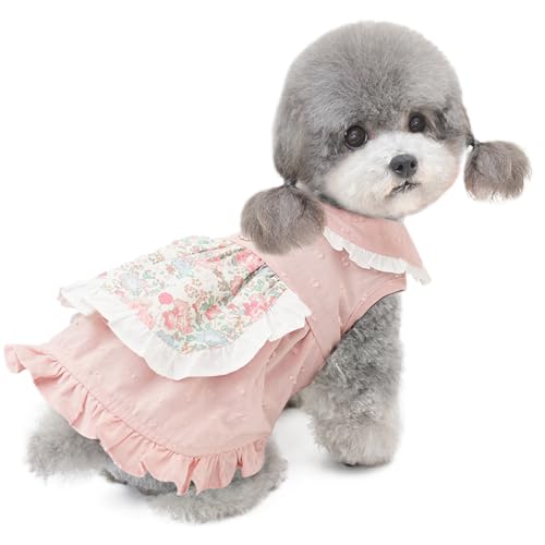 Hundekleidung für Klein Hund,Katzenkleid,Hundekleid Prinzessin Kleid für Chihuahua Pudel Yorkshire Rosa L von ENGEL WEMANG