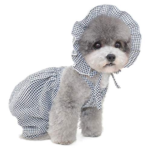 Hundekleidung für Klein Hund,Strandkleid,Katzenkleid,Hundekleid Prinzessin Kleid für Chihuahua Pudel Yorkshire(Schwarz M) von ENGEL WEMANG