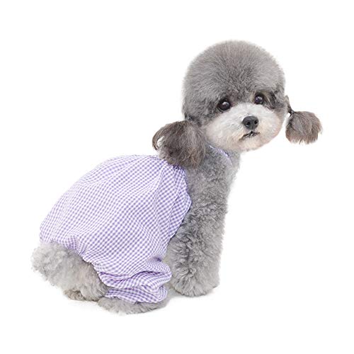 Hundekleidung für Klein Hund,Strandkleid,Katzenkleid,Hundekleid Prinzessin Kleid für Chihuahua Pudel Yorkshire(Violett L) von ENGEL WEMANG