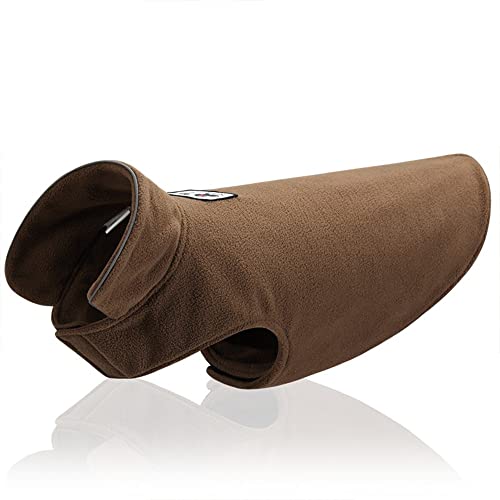 Hundemantel Winter Polarfleece-Material kalt und warm kalt und warm Hundekleidung Hundepulli Sweatshirt Hund Winterjacke Baumwolle für Hunde Braun S von ENGEL WEMANG
