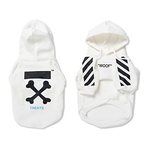 Hundemantel für kleine Hunde, Mode Hoodie, Hund Wintermantel, Hundejacke Geeignet für Schnauzer, Corgi, Französische Bulldogge, Teddy usw Weiß XL Hundemantel für kleine Hunde, Mode Hoodie, Hund Wintermantel, Hundejacke Geeignet für Schnauzer, Corgi, Französische Bulldogge, Teddy usw Weiß XL von ENGEL WEMANG